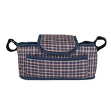 Pet Stroller Caddy Bag - Blue Tartan