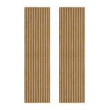 Acoustic Slat Wall Panels x 2 - Oak