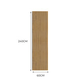 Acoustic Slat Wall Panels x 2 - Oak