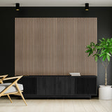 Acoustic Slat Wall Panel - Light Walnut