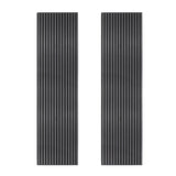 Acoustic Slat Wall Panels x 2 – Anthracite Grey