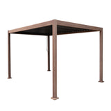 Wood Effect Aluminium Pergola 3m x 3m