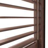 Wood Effect Aluminium Pergola 4m x 3m with 2 Louvre Panels
