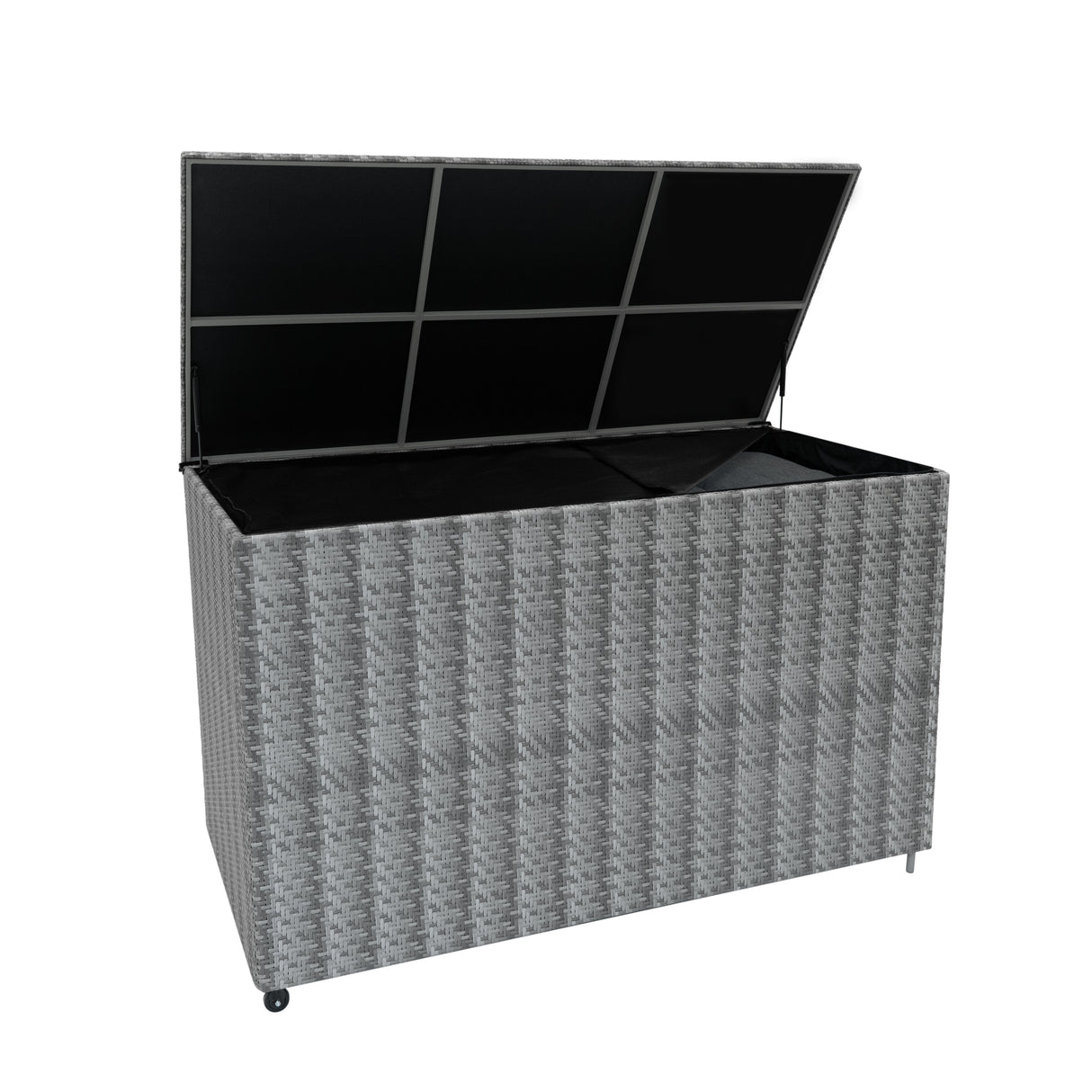 Rattan Cushion Storage Box 996L - Grey