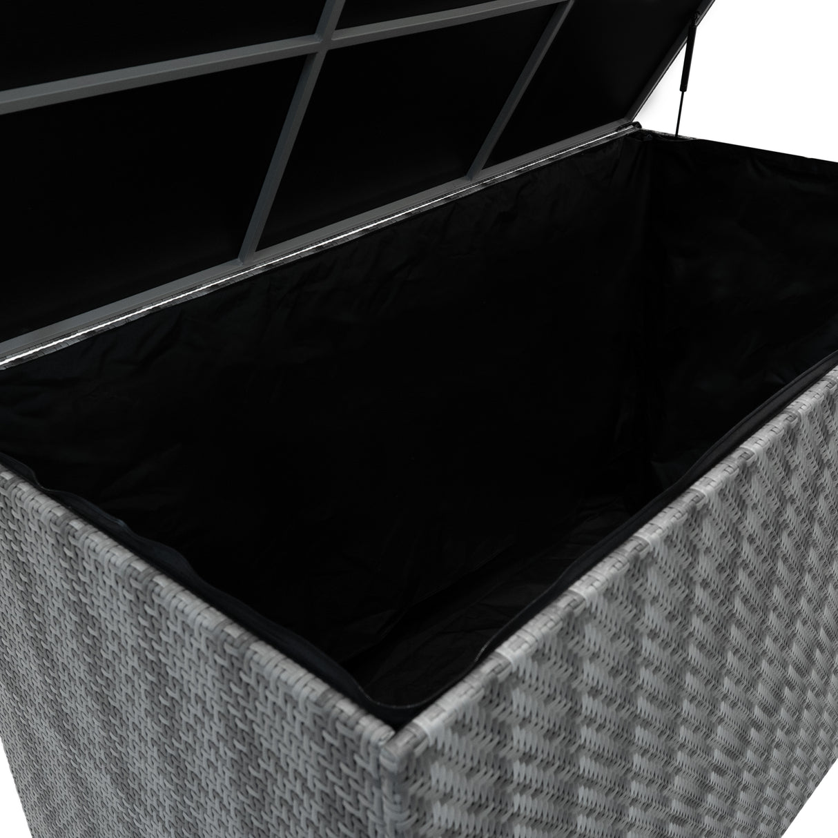 Rattan Cushion Storage Box 996L - Grey