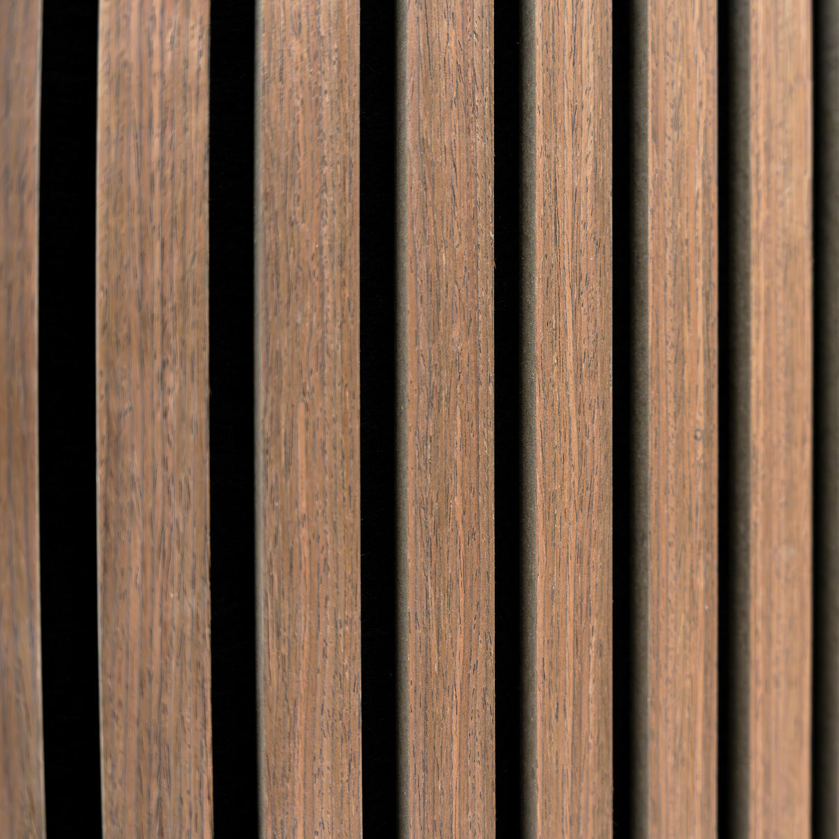 Acoustic Slat Wall Panel - Dark Walnut