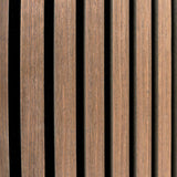 Acoustic Slat Wall Panel - Dark Walnut