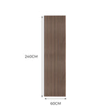 Acoustic Slat Wall Panel - Dark Walnut