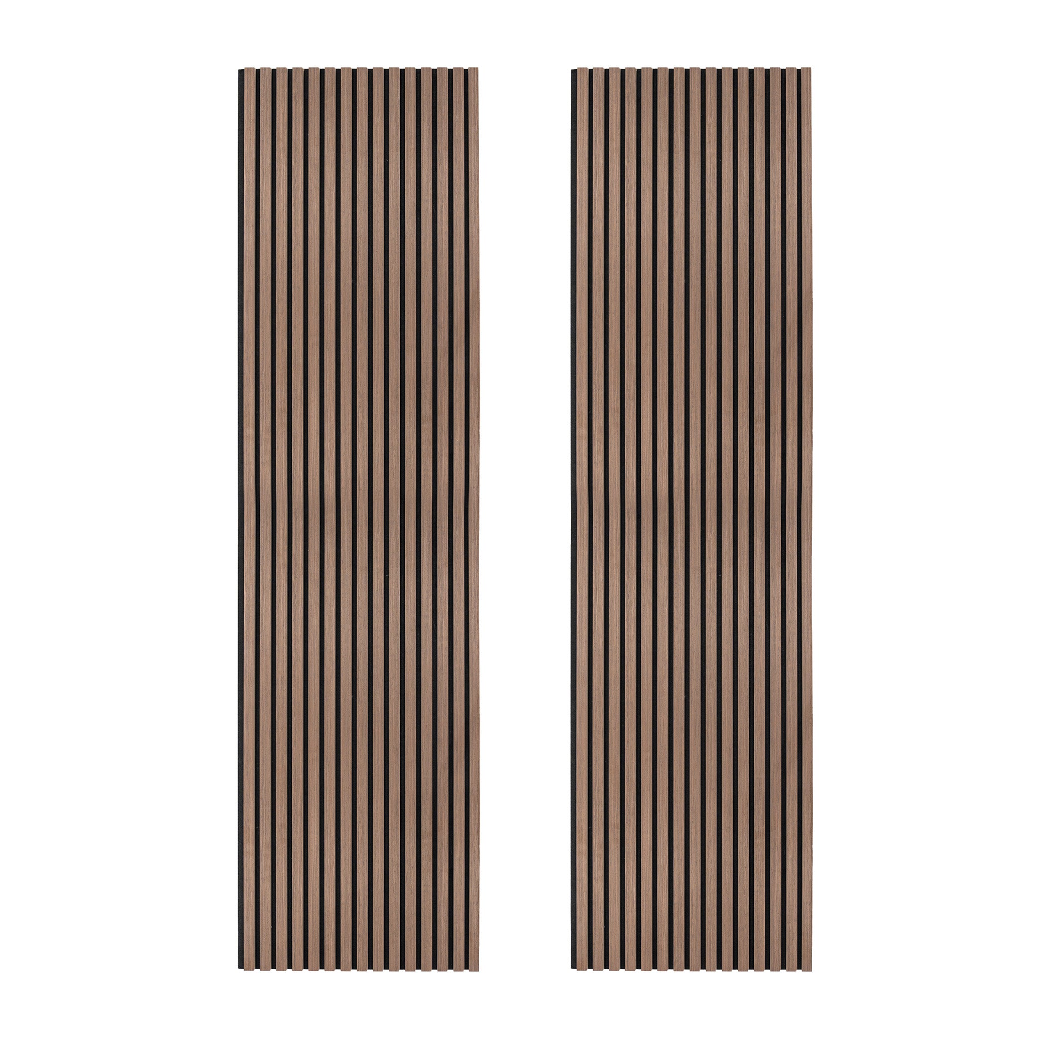 Acoustic Slat Wall Panels x 2 - Dark Walnut – Monster Shop UK