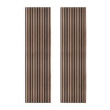 Acoustic Slat Wall Panels x 2 - Dark Walnut