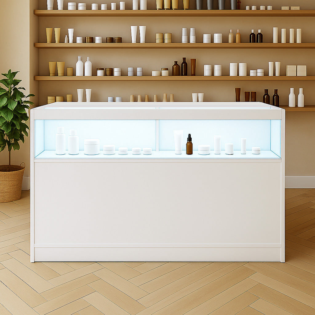 LED Retail Shop Counter B1500 - White
