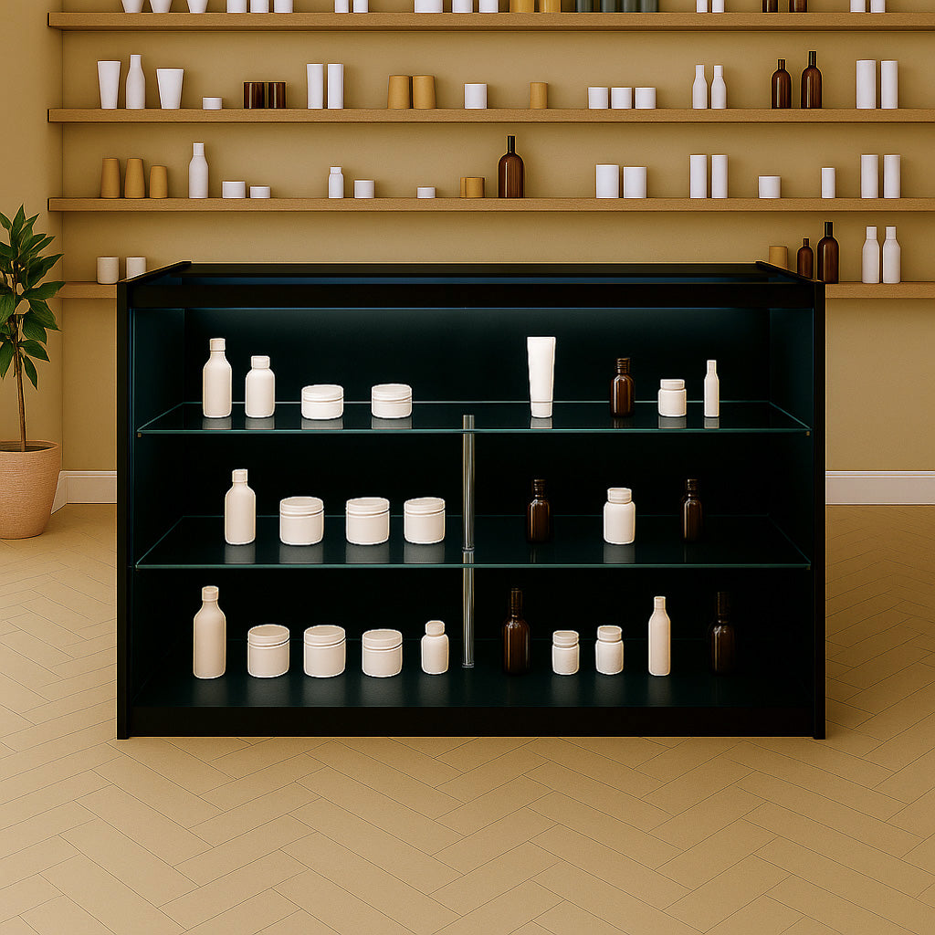 LED Retail Shop Counter K1500 - Black