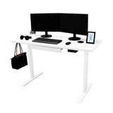 Electric Standing Desk With Drawer - 140cm x 60cm