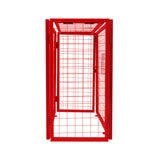 Red Gas Bottle Collapsible Mesh Cage - 90cm x 80cm x 43cm