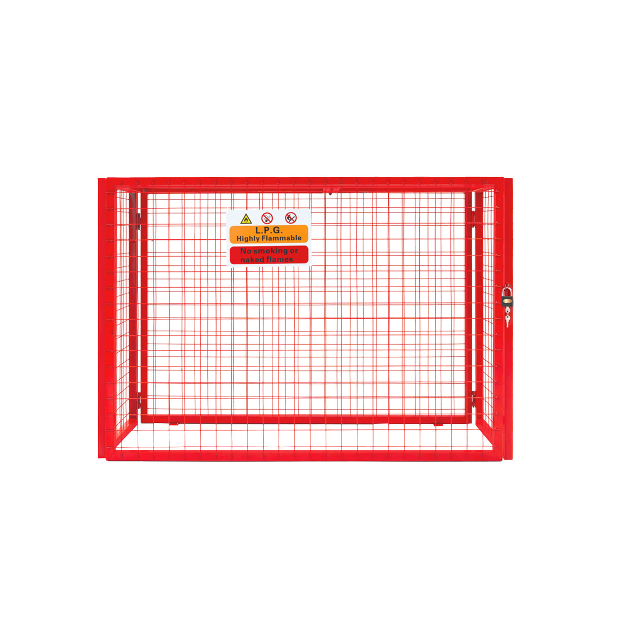 Red Gas Bottle Collapsible Mesh Cage - 100cm x 140cm x 50cm