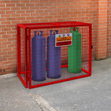 Red Gas Bottle Collapsible Mesh Cage - 92cm x 110cm x 50cm