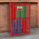 Red Gas Bottle Collapsible Mesh Cage – 181cm x 116cm x 57cm