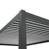 Aluminium Pergola With Anthracite Blinds - 3m x 3m