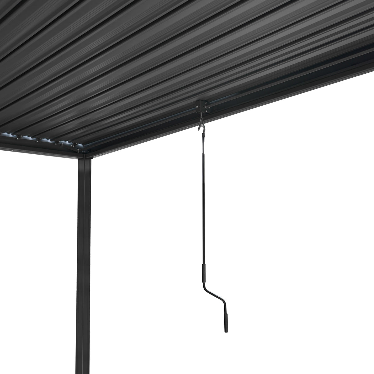 Aluminium Pergola With Anthracite Blinds - 3m x 3m