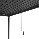 Aluminium Pergola With Anthracite Blinds - 3m x 3m