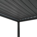 Aluminium Pergola With Anthracite Blinds - 3m x 3m
