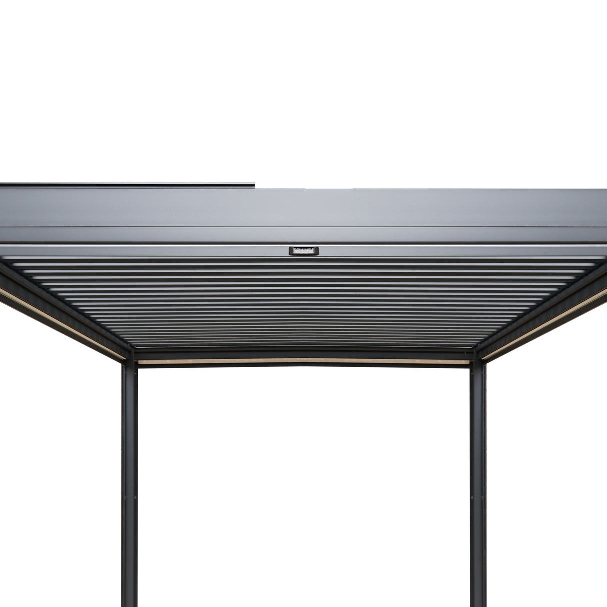 Aluminium Pergola With Anthracite Blinds - 3m x 3m