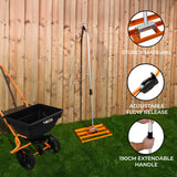 Rotary Spreader & 50cm Lawn Leveller - Orange