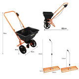 Rotary Spreader & 100cm Lawn Leveller - Orange