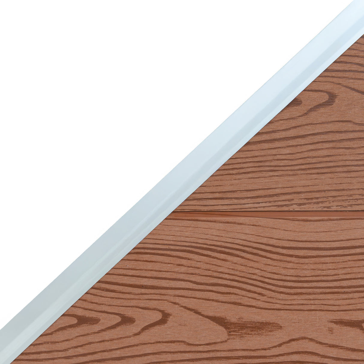 Composite Angled Fence Panel - Brown