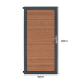 Composite Panel Gate - Brown