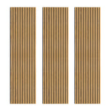 Acoustic Slat Wall Panels x 3 - Oak