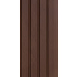 WPC Slatted Wall Cladding x 4 Panels – Brown