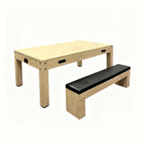 7-In-1 Games Table & Storage Bench - Oak