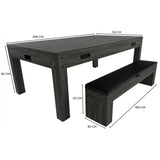 7-In-1 Games Table & Storage Bench - Grey