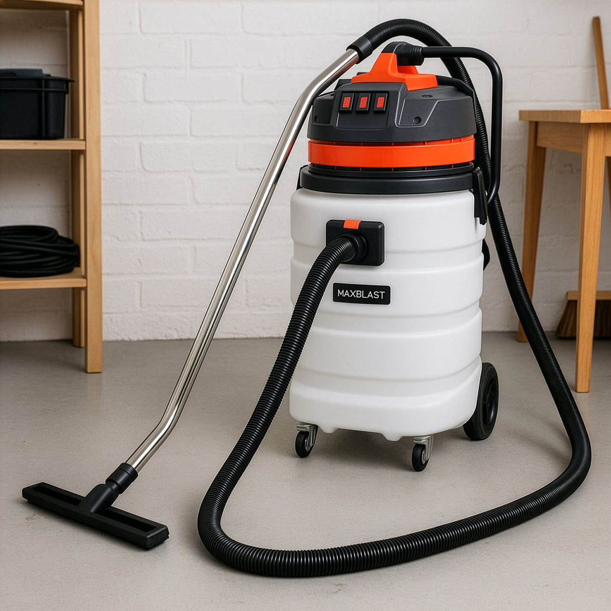 90L Wet & Dry Vacuum With 5m Hose