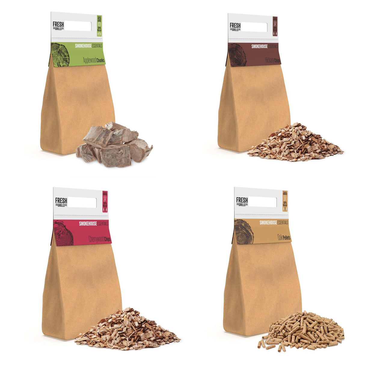 XL BBQ Smoker Grill & Wood Chips/Chunks