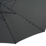 LED Tilt Parasol 2.7m – Grey