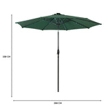 LED Tilt Parasol 2.7m – Green