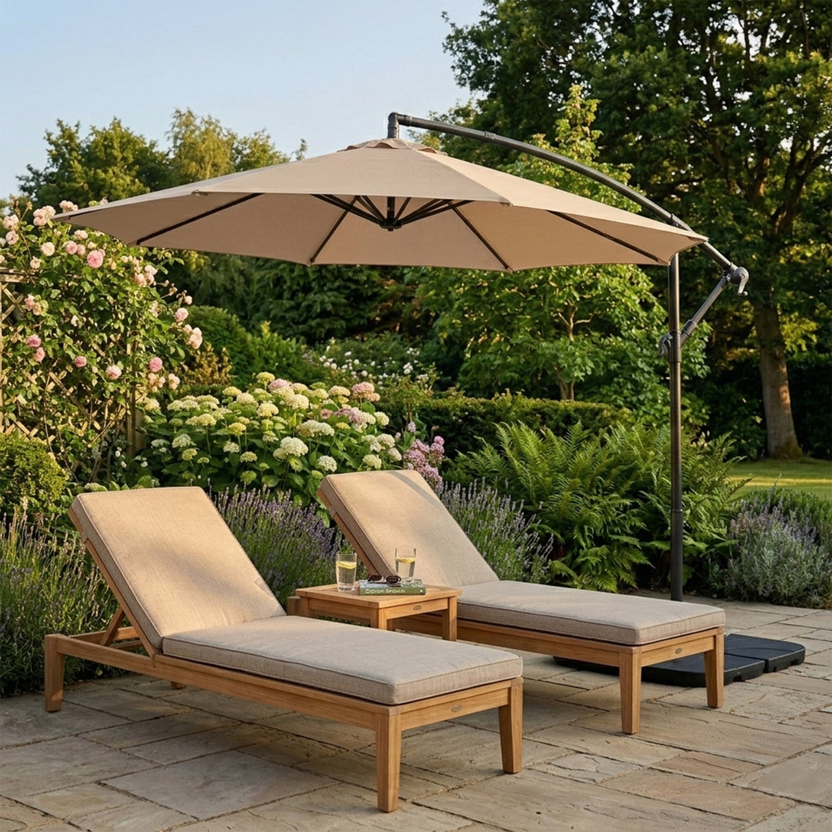 Cantilever Parasol 3m – Beige