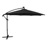 LED Cantilever Parasol 3m – Black