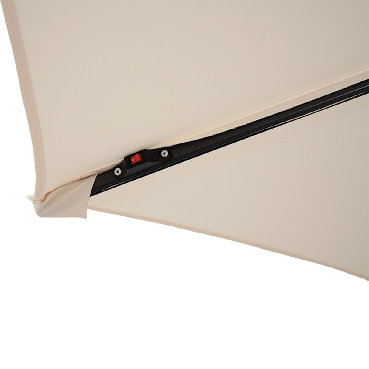 LED Cantilever Parasol 3m – Cream