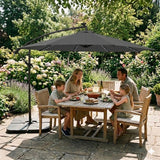 LED Cantilever Parasol 3m – Grey