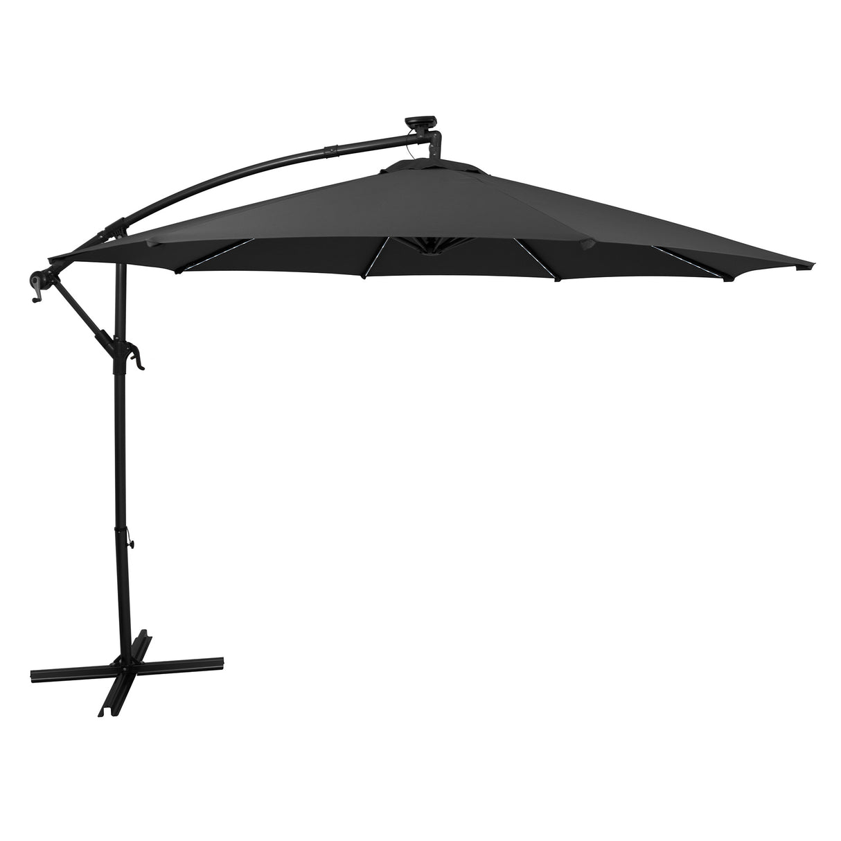 LED Cantilever Parasol 3m – Grey