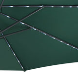LED Cantilever Parasol 3m – Green