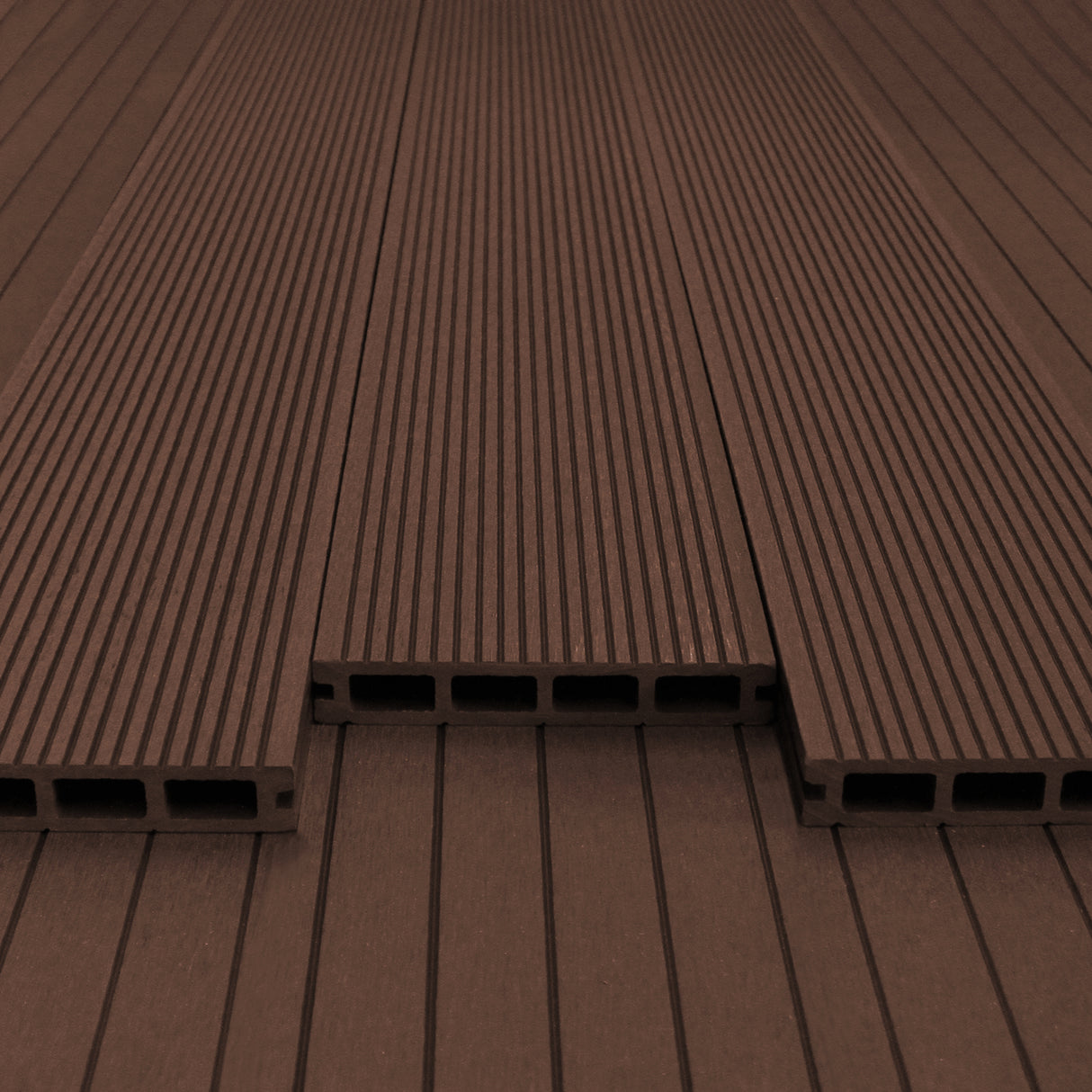 Composite Decking Boards x 7 – Conker Brown