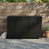 Rattan Cushion Storage Box 996L - Black