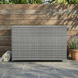 Rattan Cushion Storage Box 996L - Grey