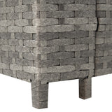 8 Seater Rattan Furniture Set With Firepit – Grey