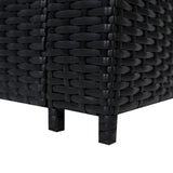 11 Seater Rattan Furniture Set With Firepit – Black