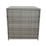 11 Seater Rattan Furniture Set With Firepit – Grey